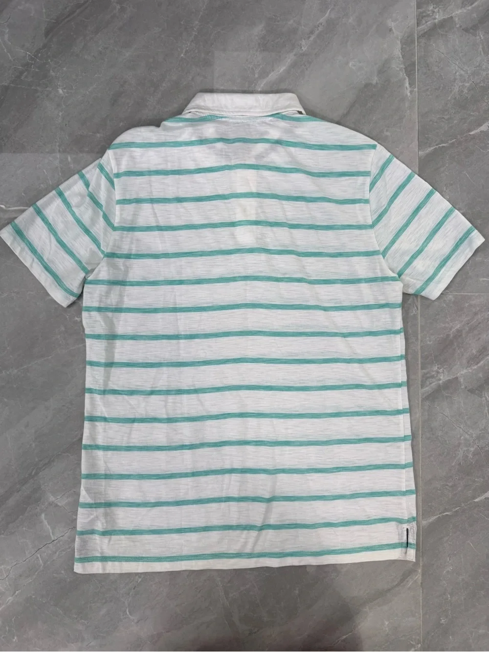 Men’s Banana Republic Vintage Striped Polo Burnout Preppy Classic Size Large